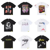 T-shirt Homme Oversize à Épaules Tombantes en Coton Pur 100% de Haute Qualité, 220 Grammes, Motif Cartoon - 'THAT'S AWFUL LOT COUGH SYRUP'