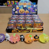 Boîte mystère Halloween Citrouille Fantôme Jouet anti-stress Squishy à rebond lent, Fidget, Cadeau de fête, Vente en gros usine