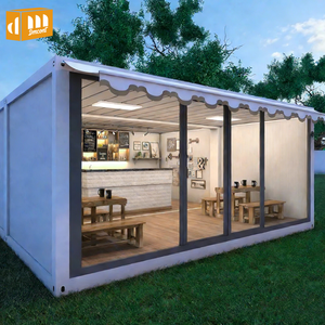 DreamMaker Container <span class=keywords><strong>Club</strong></span> cafetería supermercado casa pequeña desmontable casas planas de 20 pies contenedor prefabricado tienda - Product Image 1