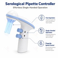 Remplisseur de pipettes motorisé professionnel de 0,1 à 100 ml, haute vitesse, batterie lithium-ion, contrôleur de pipettes de laboratoire scientifique ergonomique