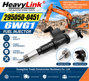 295050-0451 6WG1 หัวฉีดน้ำมันเชื้อเพลิงอะไหล่รถขุดชุดหัวฉีดสำหรับเครื่องจักรก่อสร้าง - Product Image 3