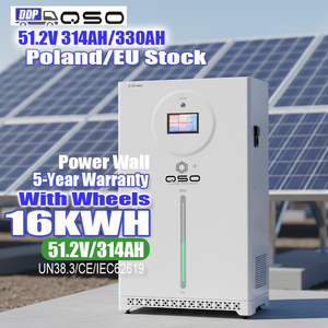 QSO DDP Pologne Stock UE Batterie LiFePO4 16 kW 48 V Pack Akku 51,2 V 314 Ah 300 Ah de 16 kWh Énergie Solaire 16 kWh Stockage d'Énergie Solaire Domestique - Product Image 1