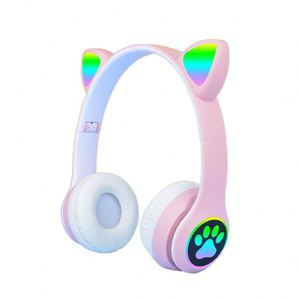 HiFi Universal Cute RGB <strong>Wireless</strong> Headphones STN28 Cat Ears <strong>Wireless</strong> Headphone Stereo Music Light up Gaming Headset with Mic - Product Image 4