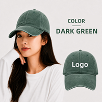 Casquette de baseball en denim premium délavé et décoloré, personnalisable et ajustable, pour la chasse, le quotidien, les activités de plein air et les voyages