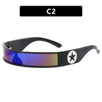 Lunettes de soleil Y2K enveloppantes, style punk, pour femmes et hommes, lunettes futuristes, Lentes De Sol