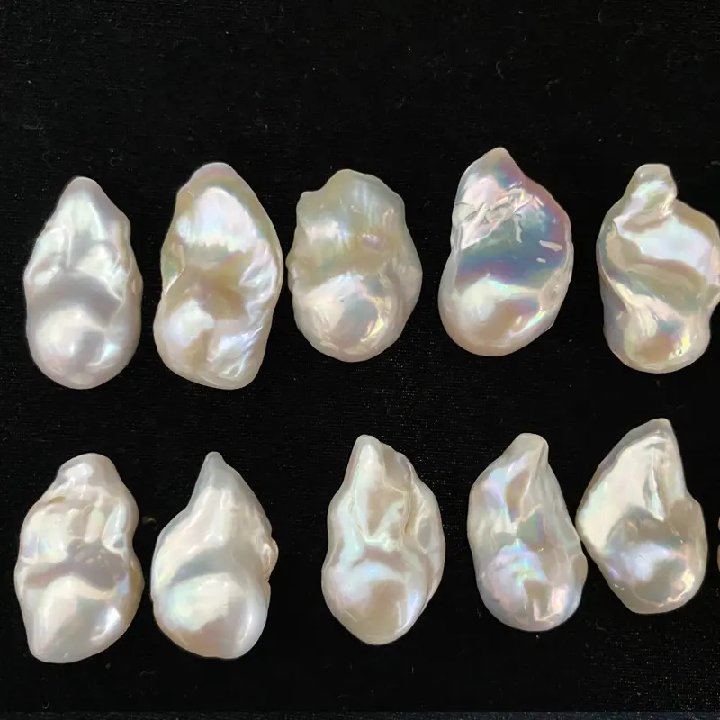 Wholesale Natural Loose Freshwater Baroque Pearl No Hole Irregular Shape Freshwater Pearl Beads for Bracelet