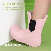 Sepatu Bot Hujan Anak YL-1745 Berkualitas Tinggi Anti Selip Warna Pink PVC Tahan Air untuk Anak-anak