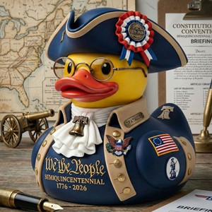 Figurine en résine de canard We The People, 250e anniversaire, décoration patriotique de collection, 1776-2026 - Product Image 2
