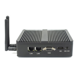 Dual Lan Dual COM Cele-ron J1900 4 ГБ 64 ГБ безвентиляторный промышленный Настольный ПК <span class=keywords><strong>DDR3</strong></span> двухъядерный Wins7/ XP Linux Pfs Fireewall сервер - Product Image 1