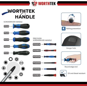 Professional Grade Stainless Steel <b>Hand</b> Hammerhead Nakata Screwdriver OEM-Worthtek WG25 - Product Image 3