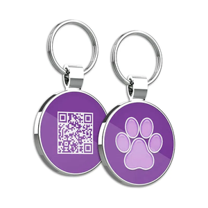 Tùy Chỉnh Mã Qr In 13.56Mhz 213 <span class=keywords><strong>NFC</strong></span> Pet <span class=keywords><strong>Tag</strong></span> Silicone Kim Loại Keychain Bị Mất Theo Dõi Thông Minh Dog ID <span class=keywords><strong>Tag</strong></span> - Product Image 2