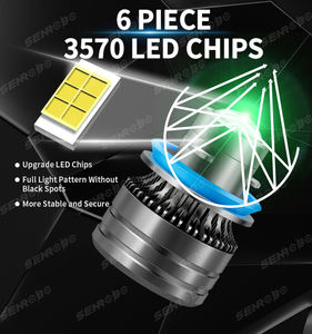 N6 最新型 プロジェクターランプ <span class=keywords><strong>LED</strong></span>フォグライト H4 H7 H11 9005 9006 汎用 3000K 6000K レモングリーン 車用ヘッドライト 12V 新品 - Product Image 4