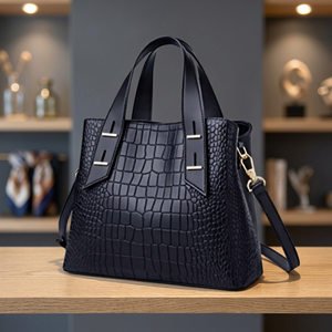Pochette pour femme en cuir de veau véritable de qualité supérieure, personnalisable avec logo, durable, légère, multi-usages, grande taille, par BS INTERNATIONAL - Product Image 1