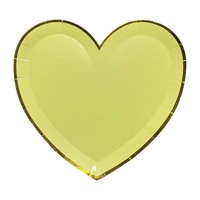 Assiettes en papier jetables en forme de cœur de la marque Padi pour la fête de mariage de la Saint-Valentin