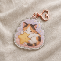 Breloques en acrylique personnalisées en gros, porte-clés transparents, pendentifs animaux Kawaii, accessoires de sac mignons pour cadeaux et fêtes