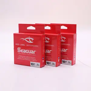 Neue Original-Seaguar Rotmarke Fluorkohlenfaser-Angelschnur 4/6/8/10/12/15LB Test Karbonfaser-Monofilament Karpfendraht-Angelschnuren