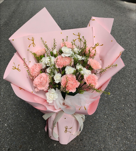 Papier d'emballage floral à motif nœud papillon <span class=keywords><strong>de</strong></span> style coréen en gros, imperméable, pour la Saint-Valentin et la Fête des Mères - Product Image 6