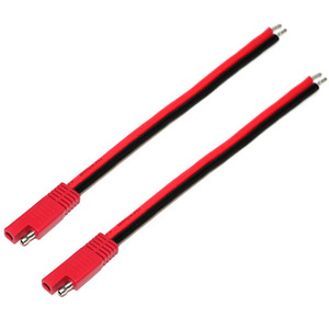 Connecteur SAE rouge à 2 broches vers câble d'alimentation étamé 18AWG PVC 300mm pour voiture, moteur, panneaux solaires, batteries - Product Image 2