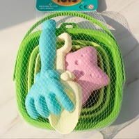 Ensemble de pelle et seau de plage, 4 pièces, en plastique pliable, pour jeux de sable, unisexe, jouets d'extérieur, activités estivales