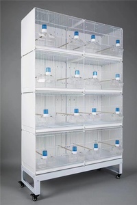 2026 Hot Sale Large <strong>Metal</strong> <strong>Bird</strong> Cage With Rolling Stand Heavy Duty Powder Coated Steel Parrot Cage for Commercial Breeding <strong>Aviary</strong> - Product Image 2