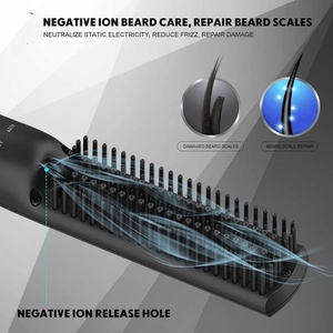 Cepillo Alisador de Cabello Eléctrico de Cerámica, Plancha de Pelo con Peine Estilizador para Uso Doméstico y Hotelero, Peine de Iones Negativos para Hombres - Product Image 3