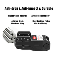 ZoomFire lampe de poche LED tactique avec vue à points IR réglable accessoire de chasse en plein air lumière Laser en alliage d'aluminium visée Laser