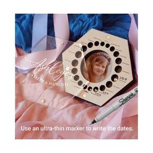 Boîte de rangement personnalisée pour la première coupe de cheveux et les dents, cadeau de douche de bébé pour fille - Product Image 2