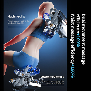 Sillón de Masaje Inteligente 4D de Doble Núcleo, Riel SL, Gravedad Cero, Cuidado de la Salud, Envoltura de Airbag, Rodillo para Pies, Control por Voz, Inalámbrico - Product Image 3