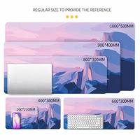 Tapis de souris personnalisé en caoutchouc naturel avec bord cousu pour accessoires informatiques