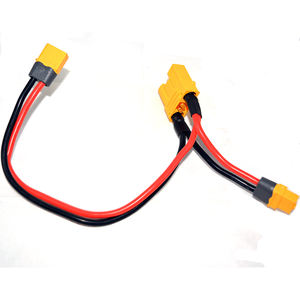 XT120แบบกำหนดเอง (2 + 2) สายเคเบิลพีวีซี XT60ตัวผู้ตัวเมีย UL3132ตัวนำทองแดงชุบดีบุก12AWG ความยาว220V 150มม. แบบอิเล็กทรอนิกส์ - Product Image 1