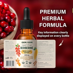 Complément alimentaire liquide à la berbérine 1200 mg, contenant de la cannelle de Ceylan, de la courge amère et du curcuma, compléments à base de plantes pour adultes - Product Image 4
