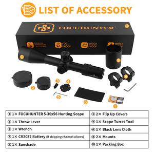 Ống ngắm chiến thuật tầm xa FOCUHUNTER 5-30X56 FFP, kính 34mm, dùng ngoài trời, săn bắn, có đèn chiếu sáng màu đỏ - Product Image 3