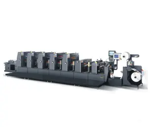 Máquina automática de prensa offset de rollo a rollo, máquina de impresión offset de etiquetas de papel intermitente, offset semi rotativo