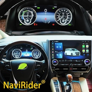 หน้าจอ LCD แสดงผลแบบเต็มจอสำหรับรถยนต์ ชุดหน้าปัดแสดงผลแบบ Virtual Cockpit พร้อมมาตรวัดความเร็ว สำหรับ Toyota Alphard Vellfire ปี 2015-2022 นาฬิกาดิจิตอล - Product Image 1