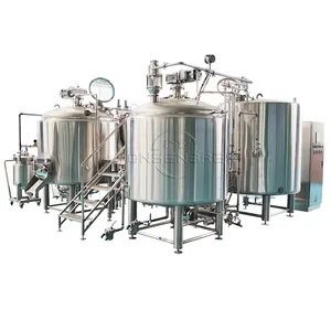 5000L Beer Equipment Pump PLC Core Components Brewing Includes 1000L 500L 2000L 100L 1500L Capacities Alcohol Pressure Vessel