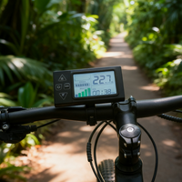 S861 E Speedometer sepeda Digital, Odometer layar hitam putih dengan tampilan kecepatan LCD, aksesori bersepeda