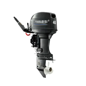 Moteur à double moteur 2 temps 40 CV à démarrage manuel pour bateaux de pêche, bateaux à moteur et bateaux pneumatiques d'extérieur - Product Image 2