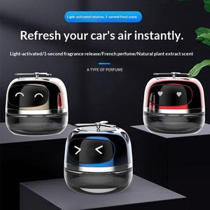 Ambientador Giratorio Solar Creativo para Coche con Diseño de Robot de Dibujos Animados, Adorno Perfumado para Asiento de Coche - Product Image 5