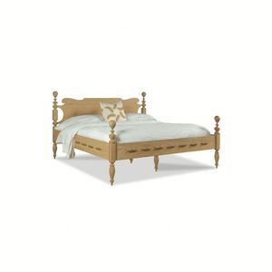 American Farmhouse Distressed Wood <b>Framed</b> Upholstered <b>Bed</b>, Custom <b>Size</b> Linen Upholstery Bedroom Furniture <b>Bed</b> - Product Image 2