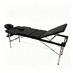 Table <span class=keywords><strong>de</strong></span> massage pliable à 3 sections avec pieds en acier inoxydable et appui-tête réglable pour <span class=keywords><strong>tatouage</strong></span> - Product Image 6