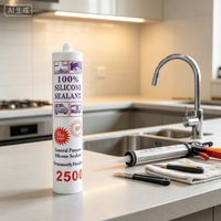 Sellador de Silicona de Uso General 2500 para Ventanas, Baños y Vehículos