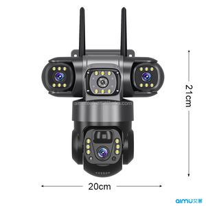 กล้องรักษาความปลอดภัยกลางแจ้งอัจฉริยะ V380โปร4G มี3เลนส์พลังงานแสงอาทิตย์ Wi-Fi ที่เก็บข้อมูลสองทางและระบบคลาวด์สำหรับเน็ตและซิมการ์ด - Product Image 1