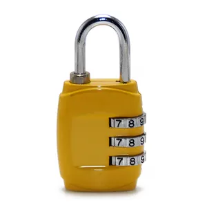 3 Dial Digit Number Code Password Padlock Security Travel Safe Luggage Lock Gym Combination Lock Promotion Gifts Zip Lock