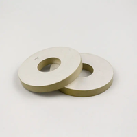 Transduser Ultrasonik 1MHZ 2MHZ 3MHZ 4MHZ 5MHZ 8MHZ 10MHZ, Keramik Piezo Disc, Cincin Keramik Piezoelektrik