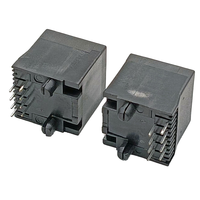 52D Vertical DIP RJ45 Todo-Plástico 8P8C Pin chapado en oro Material PBT Solderable Enchufe de red RJ45 Conector de producto Jack