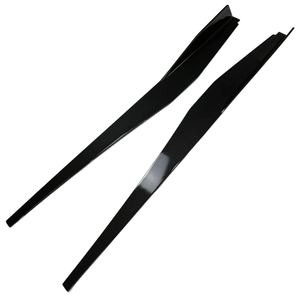 Minigonne Laterali Nero Lucido e Motivo Fibra di Carbonio con Spoiler Laterali per Modifica Chevrolet <span class=keywords><strong>Corvette</strong></span> C8 - Product Image 3