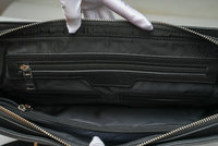 Sac fourre-tout tendance étanche pour ordinateur portable sac à bandoulière mallette en cuir et fibre de carbone pour hommes