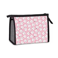 Trousse de toilette à fermeture éclair sur le thème des dents, grande capacité, sac de voyage pour cosmétiques, étui de rangement portable