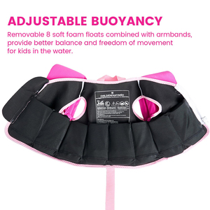 <span class=keywords><strong>Gilet</strong></span> de sauvetage et flotteurs pour enfants, équipement de sécurité pour la natation avec sifflet, accessoire de maillot de bain en mousse pour <span class=keywords><strong>piscine</strong></span> et kayak - Product Image 5