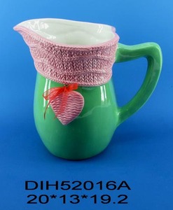 <span class=keywords><strong>Pichet</strong></span> <span class=keywords><strong>en</strong></span> céramique peint à la main pour la décoration de la Saint-Valentin - Product Image 3